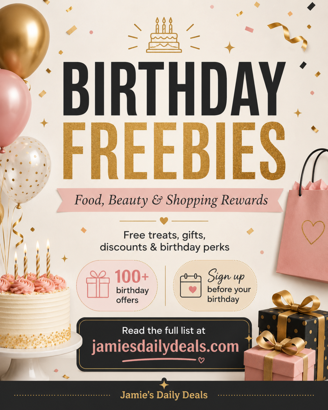 BIRTHDAY FREEBIES 2026