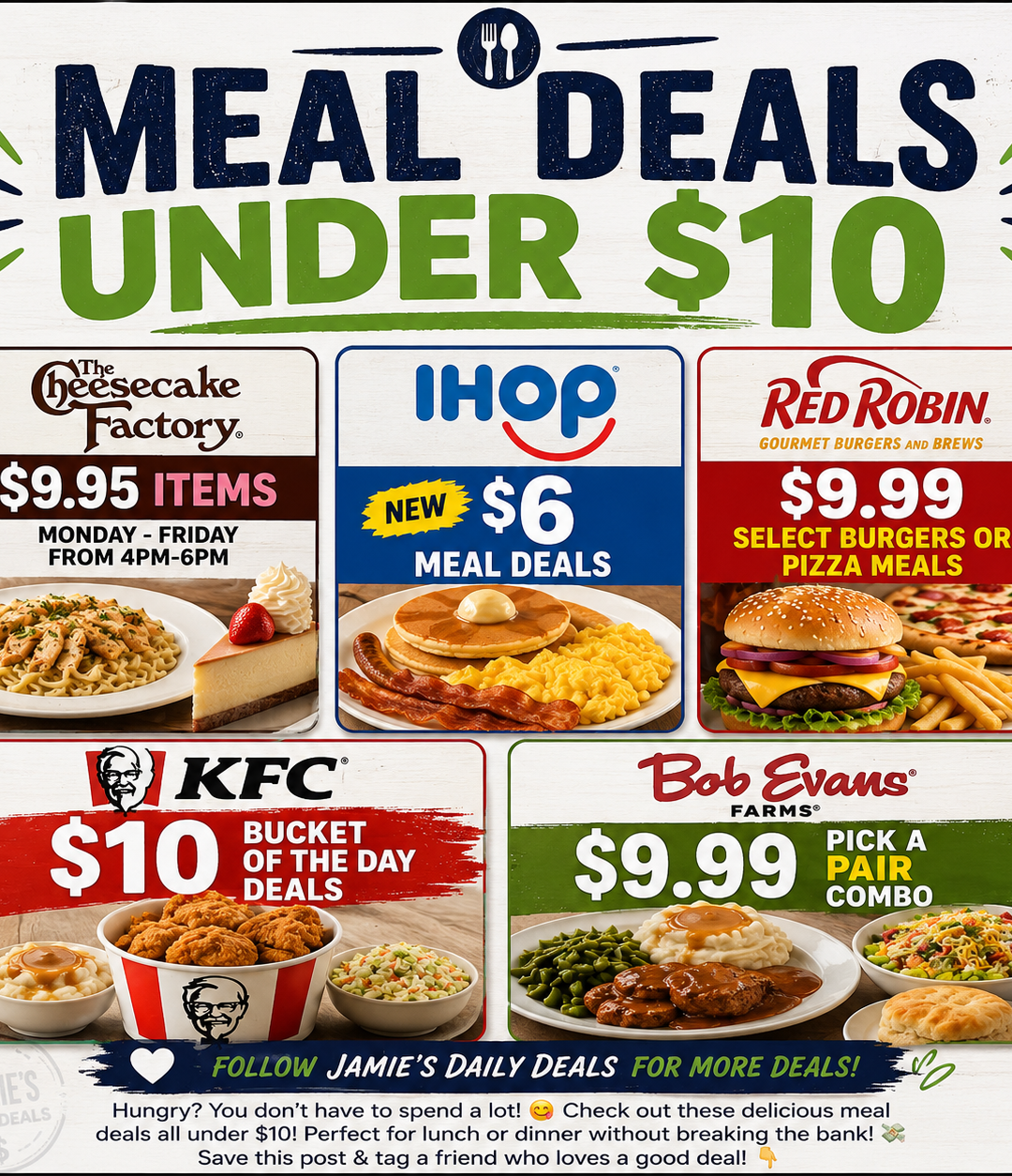 Meal Deals under $10
