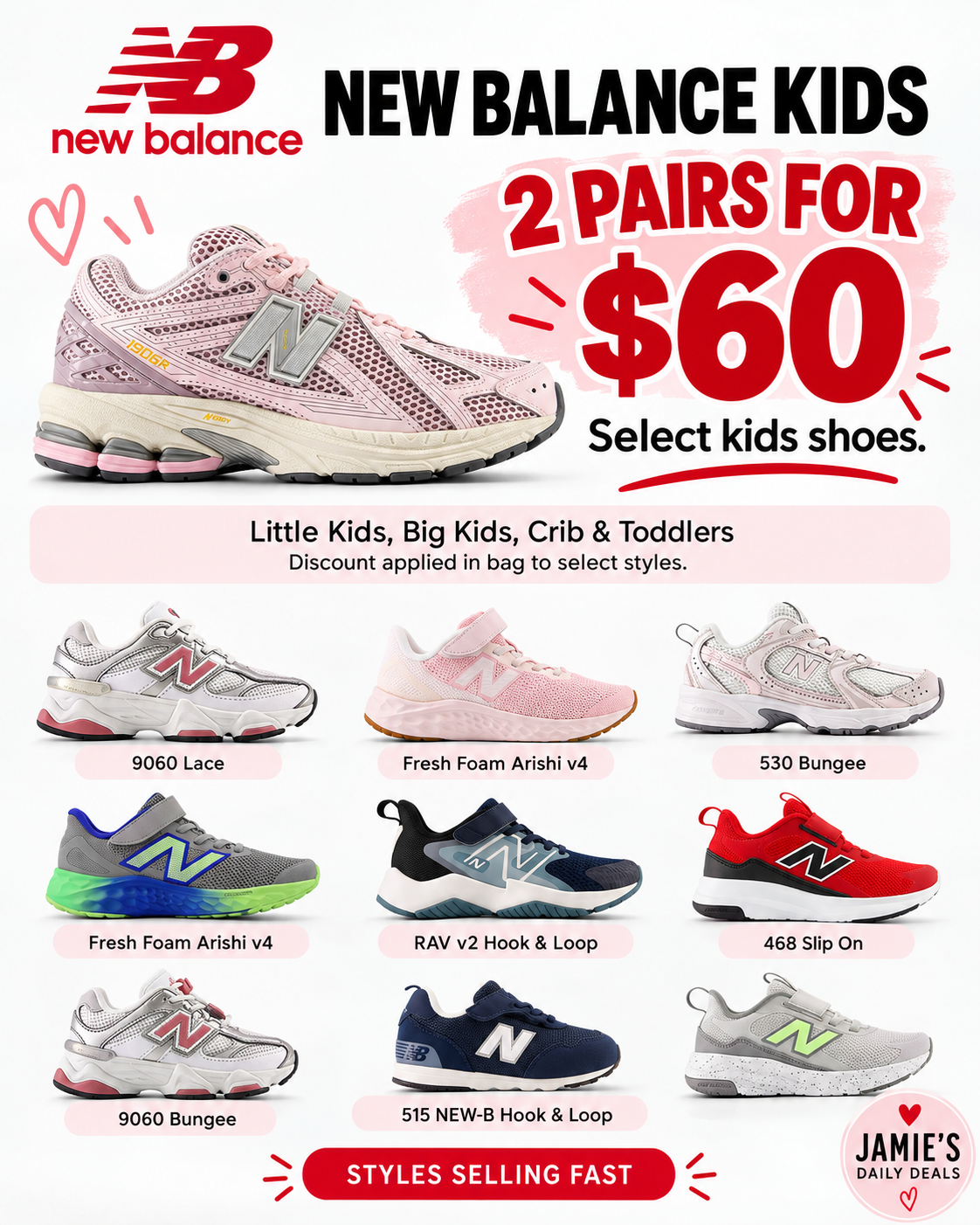 π¨ NEW BALANCE KIDS SALE!! ππ₯ - Image 2