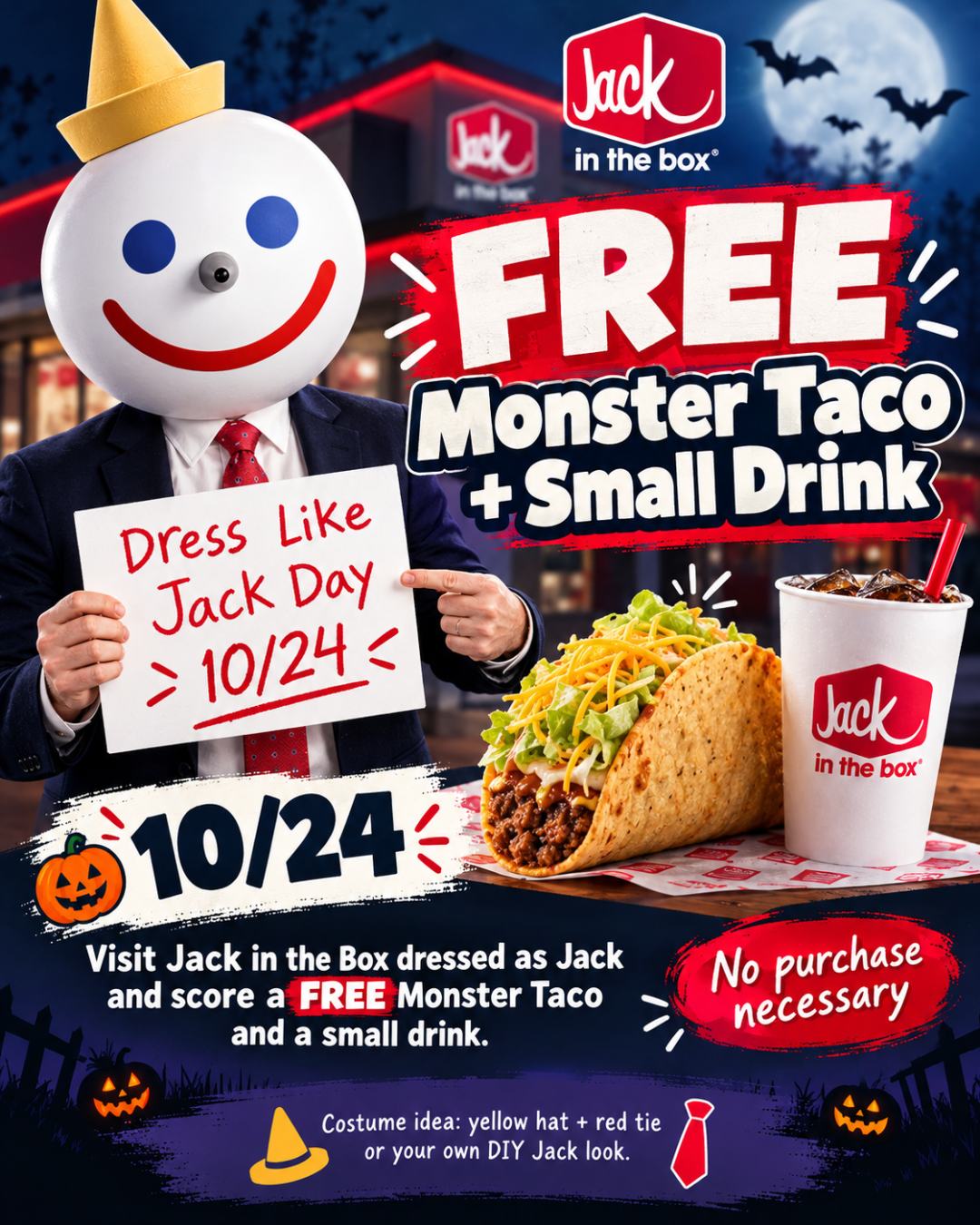 🎃🌮 FREE FOOD ALERT!! 🚨