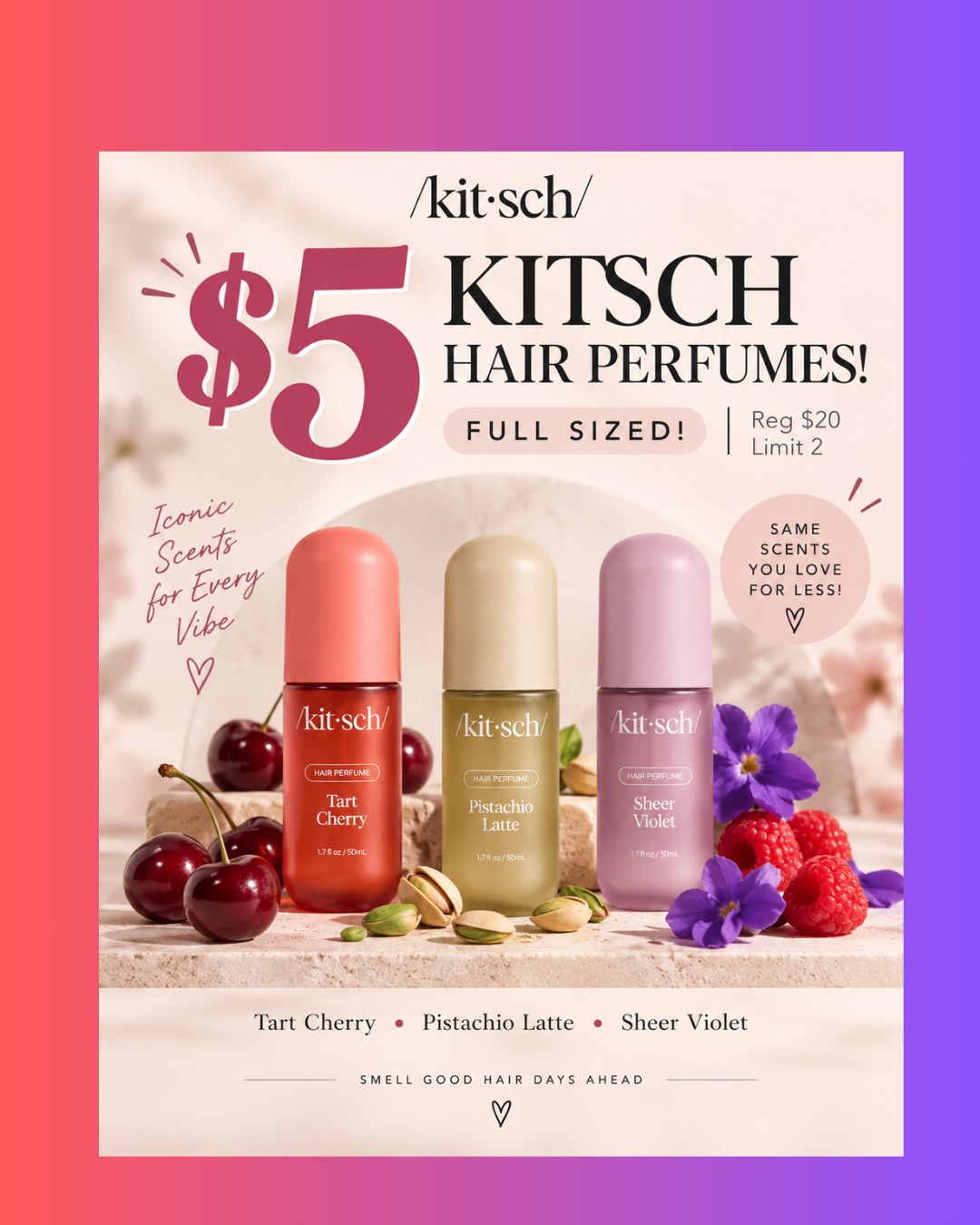 Kitsch Hair Perfumes $5